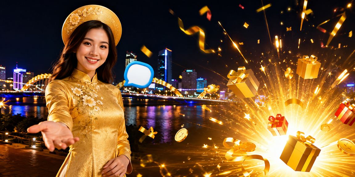 Phụ nữ Đà Nẵng mặc áo dài thực hiện giao dịch nạp tiền trực tuyến trên điện thoại