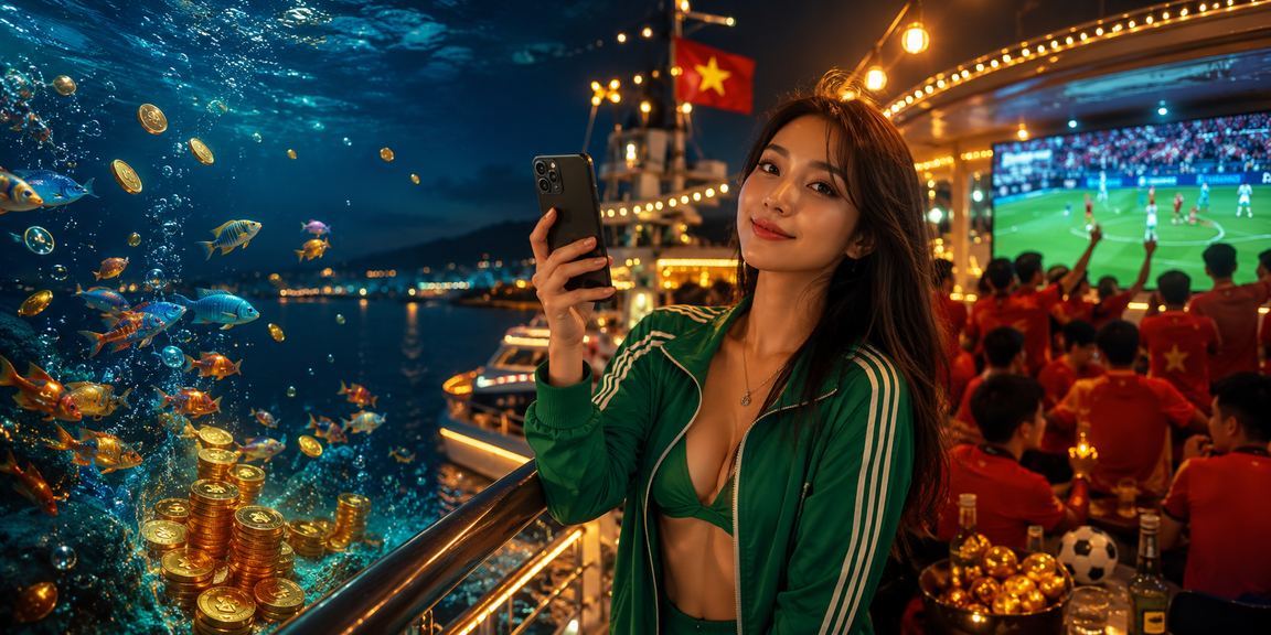 Người dùng trải nghiệm casino trên điện thoại tại bãi biển Phú Quốc